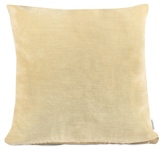 MAURA Boho Effect Velvet Decorative Throw Pillow Covers 20 x 20 Inches Set of 2 for Couch, Sofa and Bedroom. Thick Fabric and Super Soft to Touch. Square Solid Color Covers for Living Room Home Decor.