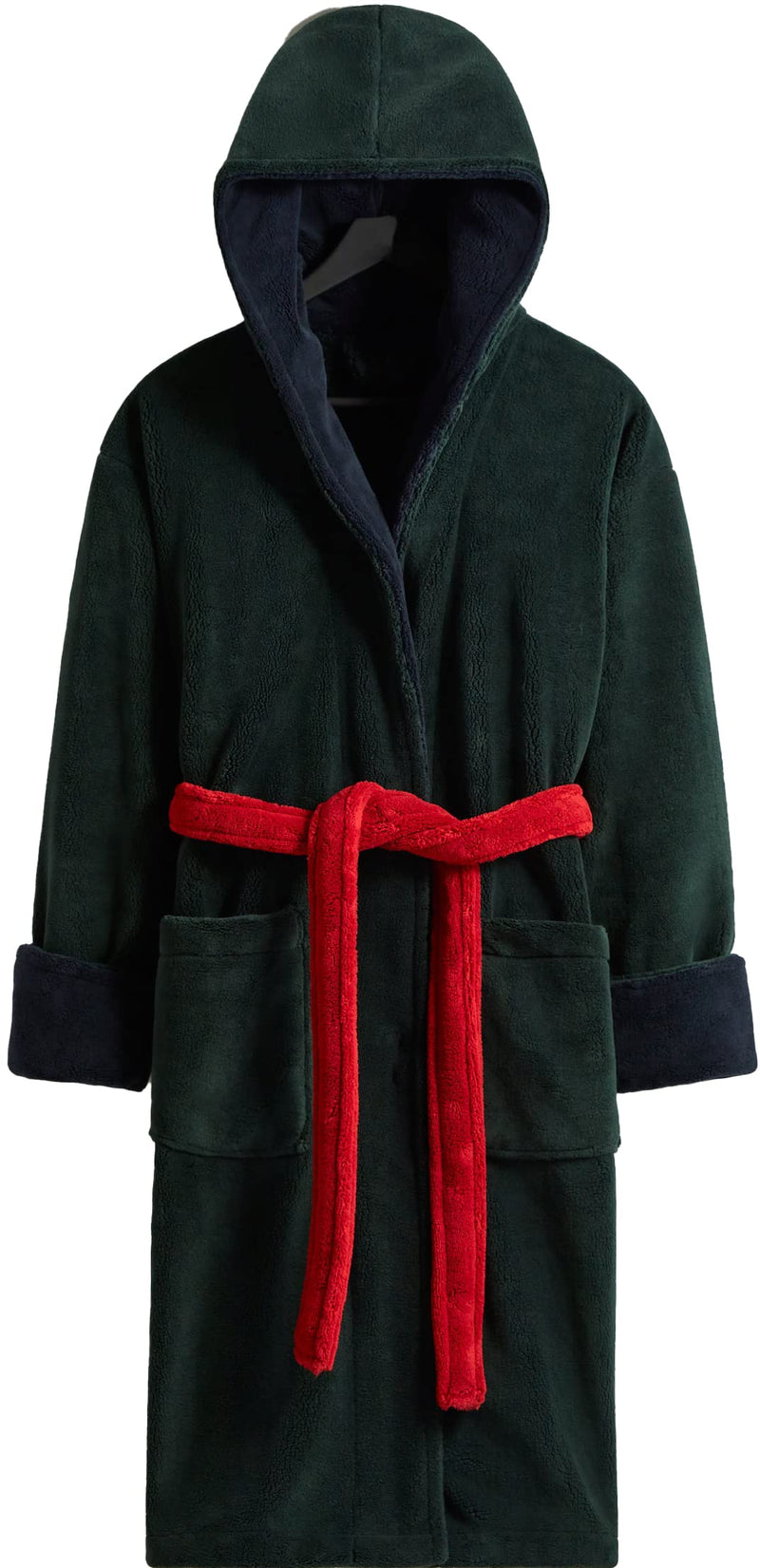 Load image into Gallery viewer, MAURA  Men's Hooded Plush Fleece Robes, Long Warm and Super Soft Bathrobes for Men, Luxury and Cozy Lounge Robe. Great Gifts
