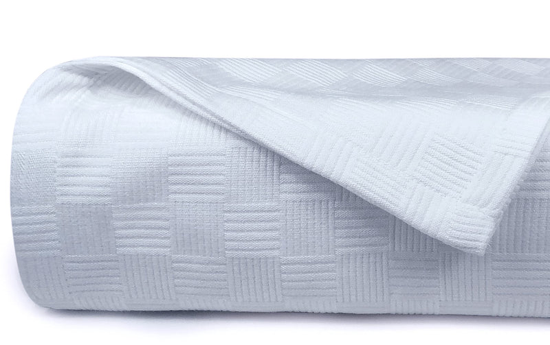 Load image into Gallery viewer, Maura All Season Cotton Decorative Thermal Bed Blankets, Classic Basket Wave Breathable, Super Soft, Cozy Blanket and Perfect for Layering Any Bed. Full/Queen Size 90”x 90”
