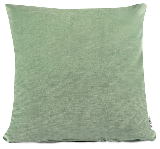 MAURA Boho Effect Velvet Decorative Throw Pillow Covers 24 x 24 Inches Set of 2 for Couch, Sofa and Bedroom. Thick Fabric and Super Soft to Touch. Square Solid Color Covers for Living Room Home Decor.