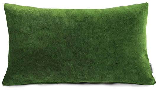 MAURA Boho Effect Velvet Decorative Throw Pillow Covers 12 x 20 Inches Set of 2 for Couch, Sofa and Bedroom. Thick Fabric and Super Soft to Touch. Solid Color Covers for Living Room Home Decor.