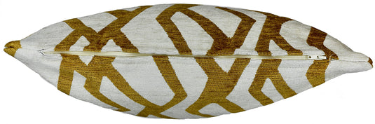 MAURA Modern Design Jacquard Decorative Throw Pillow Cover 24 X 24 Inches Set of 2 for Couch, Sofa and Bedroom. Thick Chenille Cushion Case, Super Cozy and Soft. Earthy Colors for Room Home Decor.