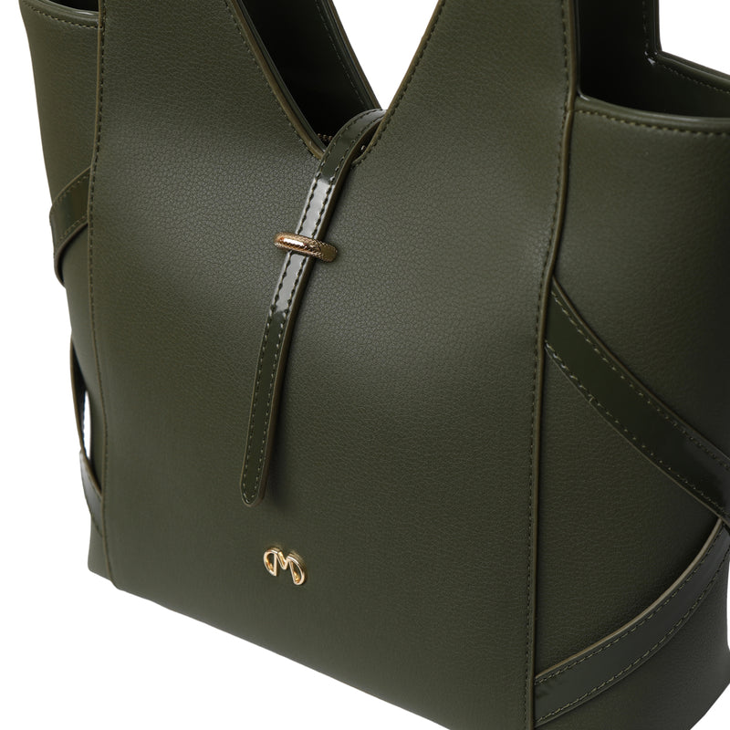 Load image into Gallery viewer, Matmazel Filza Khaki Shoulder Bag
