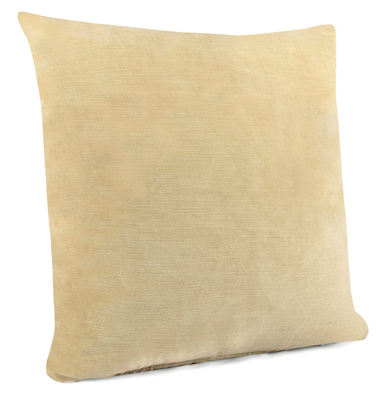 MAURA Boho Effect Velvet Decorative Throw Pillow Covers 24 x 24 Inches Set of 2 for Couch, Sofa and Bedroom. Thick Fabric and Super Soft to Touch. Square Solid Color Covers for Living Room Home Decor.