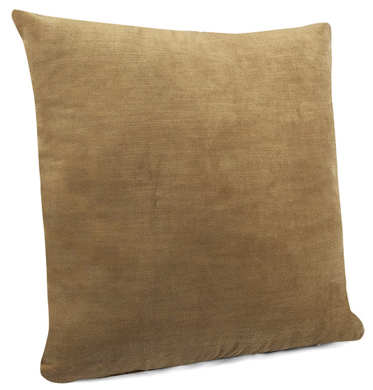 MAURA Boho Effect Velvet Decorative Throw Pillow Covers 24 x 24 Inches Set of 2 for Couch, Sofa and Bedroom. Thick Fabric and Super Soft to Touch. Square Solid Color Covers for Living Room Home Decor.