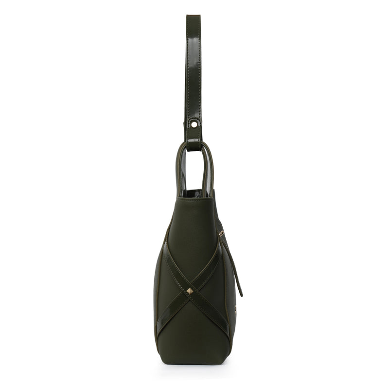 Load image into Gallery viewer, Matmazel Filza Khaki Shoulder Bag
