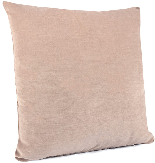 MAURA Boho Effect Velvet Decorative Throw Pillow Covers 18 x 18 Inches Set of 2 for Couch, Sofa and Bedroom. Thick Fabric and Super Soft to Touch. Square Solid Color Covers for Living Room Home Decor.