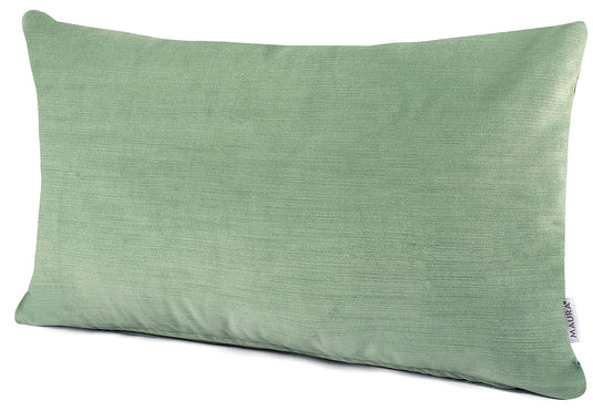 MAURA Boho Effect Velvet Decorative Throw Pillow Covers 12 x 20 Inches Set of 2 for Couch, Sofa and Bedroom. Thick Fabric and Super Soft to Touch. Solid Color Covers for Living Room Home Decor.