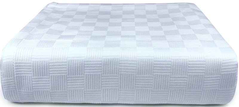 Load image into Gallery viewer, Maura All Season Cotton Decorative Thermal Bed Blankets, Classic Basket Wave Breathable, Super Soft, Cozy Blanket and Perfect for Layering Any Bed. Full/Queen Size 90”x 90”

