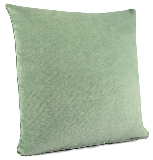 MAURA Boho Effect Velvet Decorative Throw Pillow Covers 18 x 18 Inches Set of 2 for Couch, Sofa and Bedroom. Thick Fabric and Super Soft to Touch. Square Solid Color Covers for Living Room Home Decor.