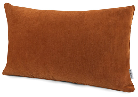 MAURA Boho Effect Velvet Decorative Throw Pillow Covers 12 x 20 Inches Set of 2 for Couch, Sofa and Bedroom. Thick Fabric and Super Soft to Touch. Solid Color Covers for Living Room Home Decor.