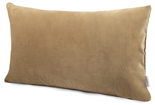 MAURA Boho Effect Velvet Decorative Throw Pillow Covers 12 x 20 Inches Set of 2 for Couch, Sofa and Bedroom. Thick Fabric and Super Soft to Touch. Solid Color Covers for Living Room Home Decor.