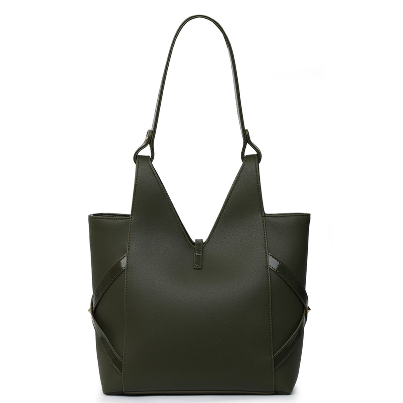 Load image into Gallery viewer, Matmazel Filza Khaki Shoulder Bag
