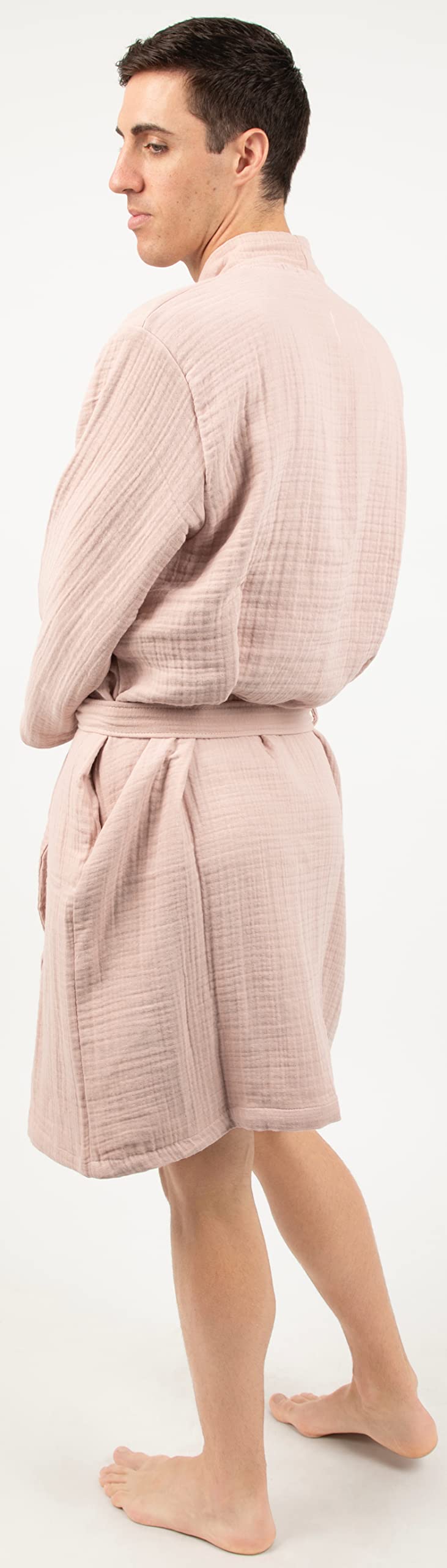 Load image into Gallery viewer, Maura Bathrobe Women's and Men's Unisex Cloudy Cotton, Lightweight, Luxurious Long Kimono Spa Robe Breathable Loungewear.
