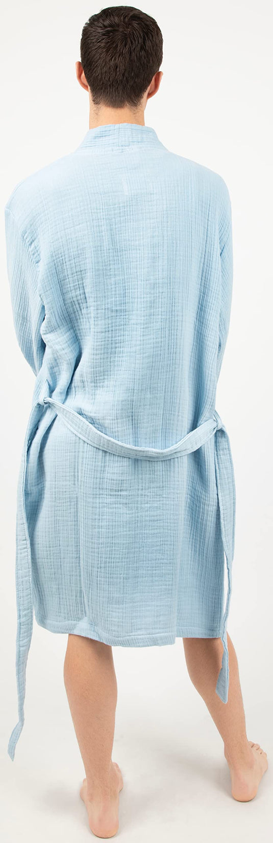 Maura Bathrobe Women's and Men's Unisex Cloudy Cotton, Lightweight, Luxurious Long Kimono Spa Robe Breathable Loungewear.