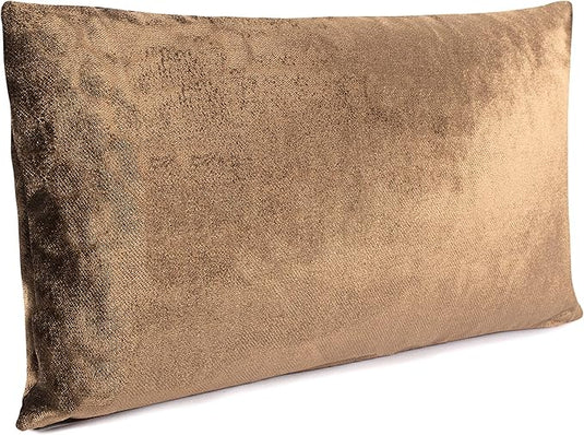 MAURA  Glamorous Decorative Throw Pillow Covers 12 x 20 Inches Set of 2 for Couch, Sofa and Bedroom. Thick Chenille Fabric and Super Soft to Touch Cushion Case. Square Solid Color Cover for Room Home Decor.
