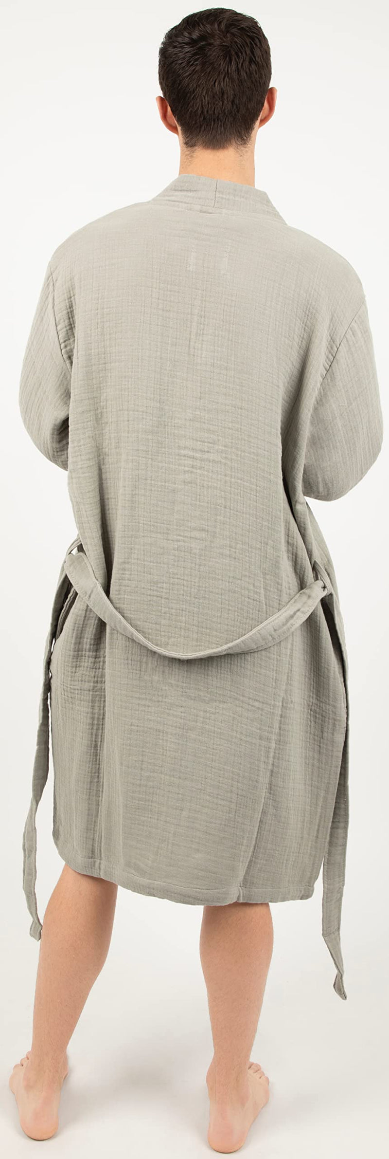 Load image into Gallery viewer, Maura Bathrobe Women's and Men's Unisex Cloudy Cotton, Lightweight, Luxurious Long Kimono Spa Robe Breathable Loungewear.
