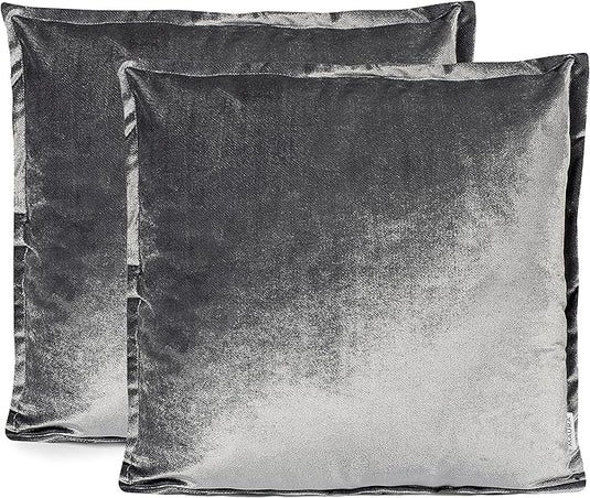 MAURA  Glamorous Decorative Throw Pillow Covers 12 x 20 Inches Set of 2 for Couch, Sofa and Bedroom. Thick Chenille Fabric and Super Soft to Touch Cushion Case. Square Solid Color Cover for Room Home Decor.