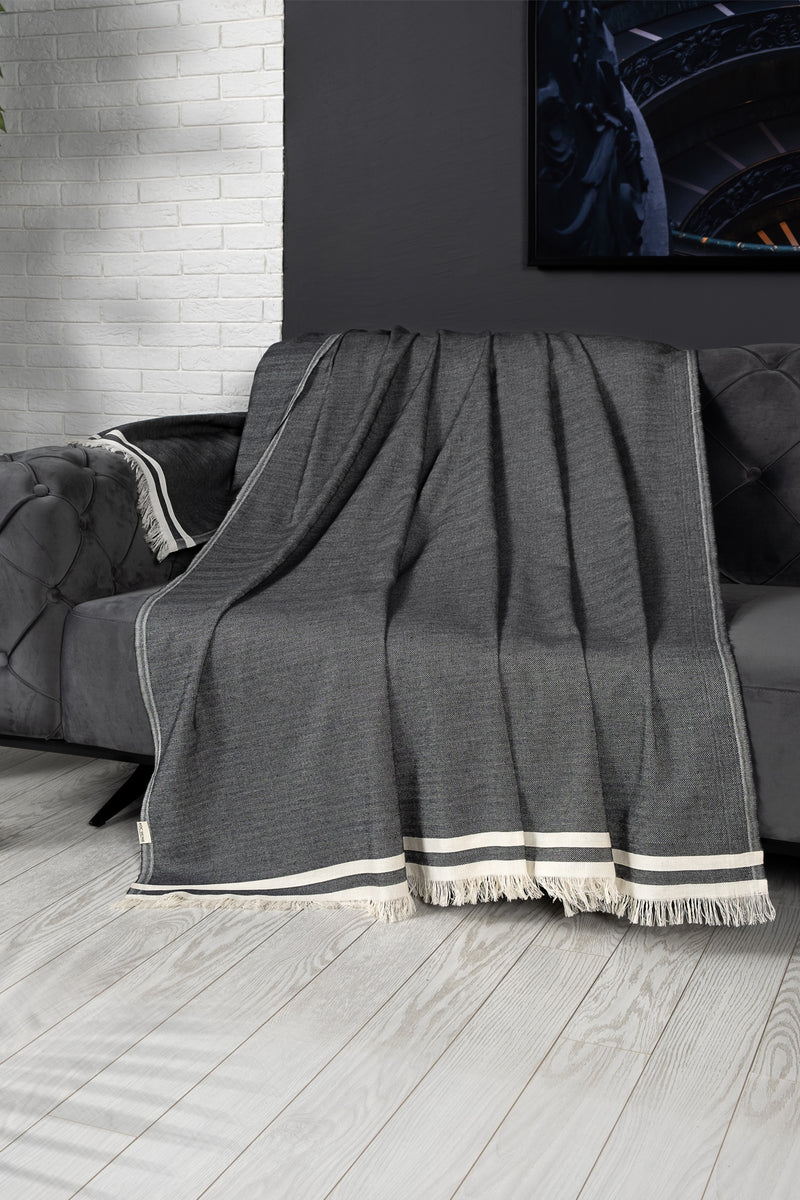 Load image into Gallery viewer, Alinda Sofa Cover Anthracite 170x230 Cm
