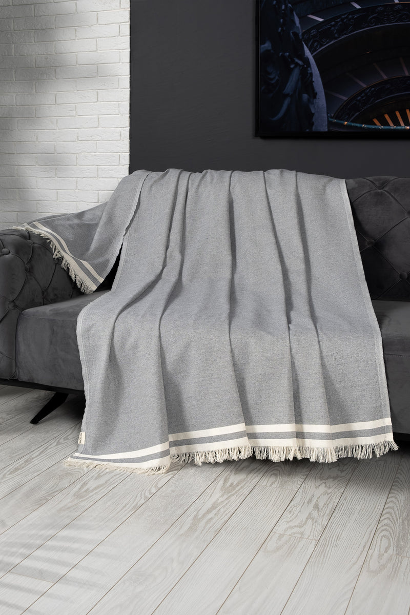 Load image into Gallery viewer, Alinda Sofa Cover Grey 170x230 Cm
