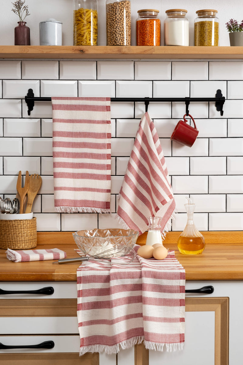 Load image into Gallery viewer, Bella 4-pack Dish Towel Brick Color
