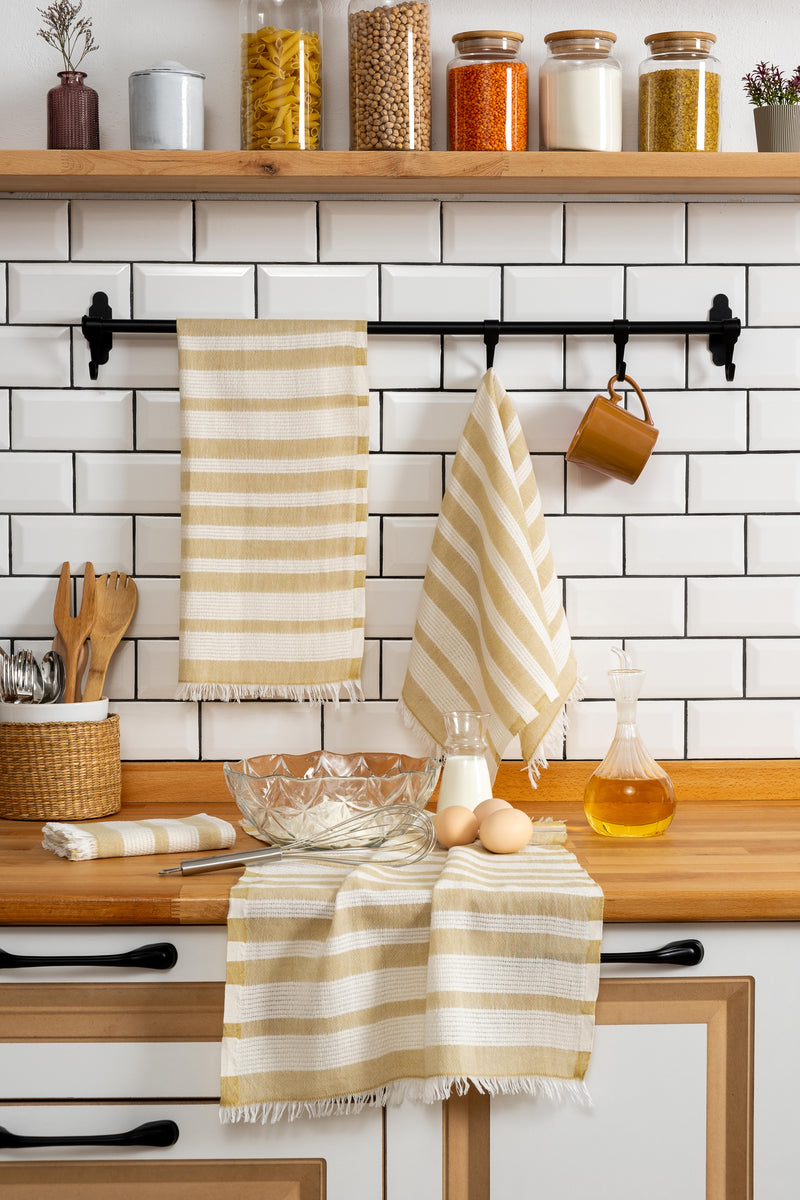 Load image into Gallery viewer, Bella 4-pack Dish Towels Mustard
