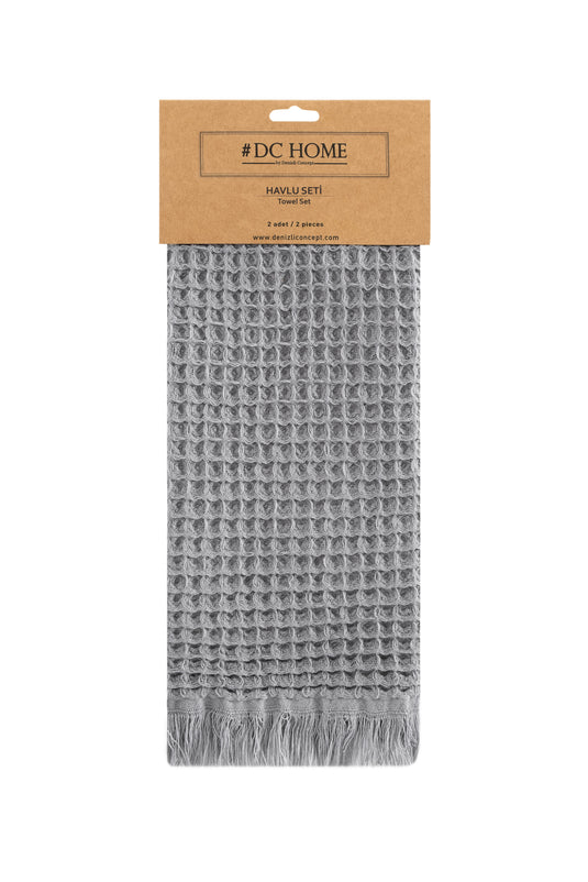 Burton Set of 2 Gray Towels