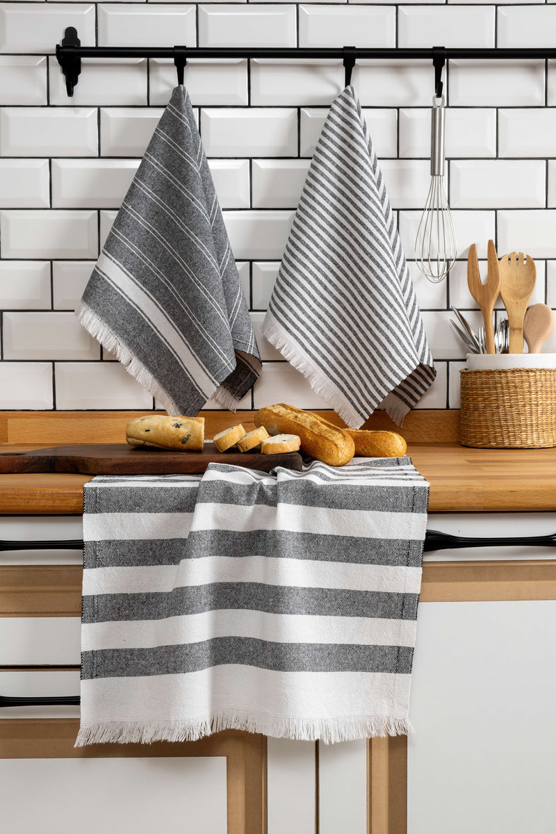 Load image into Gallery viewer, Eliza 3-pack Dish Towel Black
