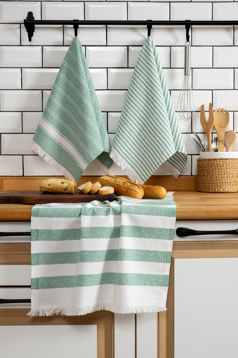 Load image into Gallery viewer, Eliza 3-pack Dish Towel Green
