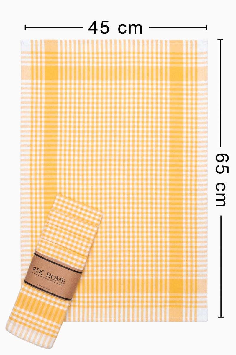 Load image into Gallery viewer, Gingham 5-Piece Dish Towels Yellow
