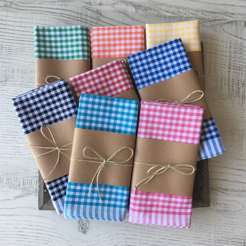 Load image into Gallery viewer, Gingham 8-Piece Dish Towels
