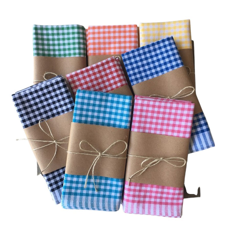 Load image into Gallery viewer, Gingham 8-Piece Dish Towels
