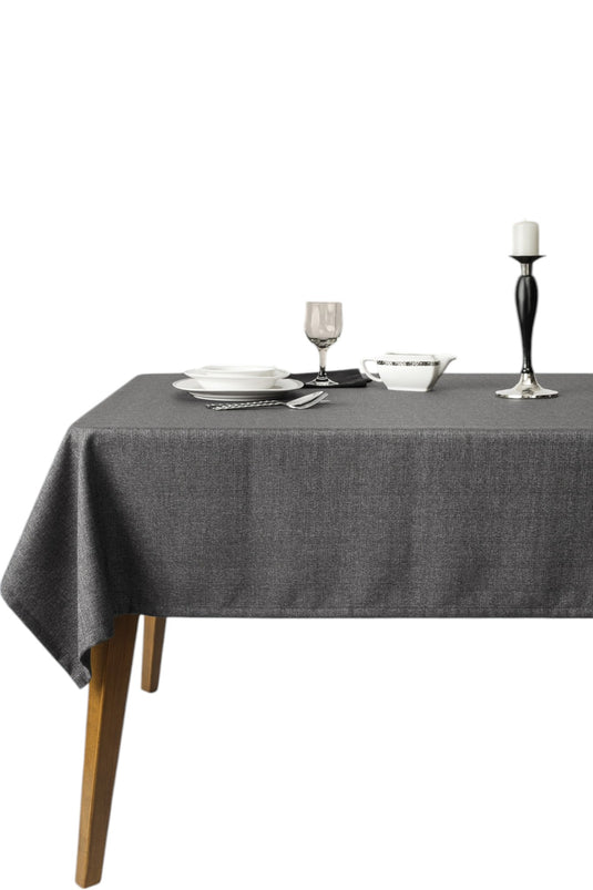 Grande Anthracite Tablecloth 150x220