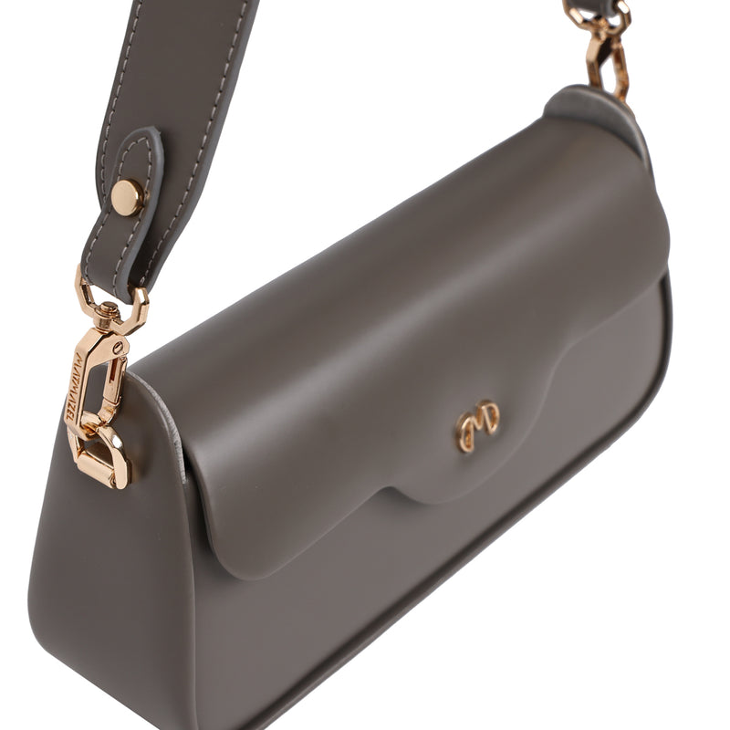 Load image into Gallery viewer, Matmazel Aureus Dark Grey Shoulder Bag
