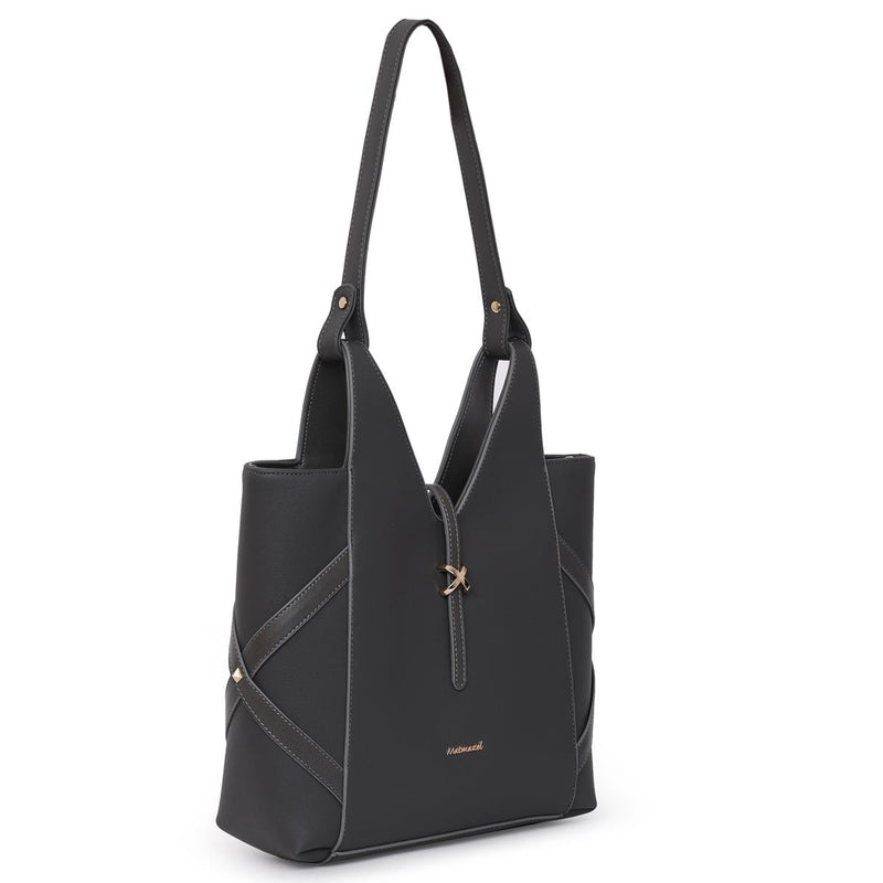 Load image into Gallery viewer, Matmazel Filza Grey Shoulder Bag
