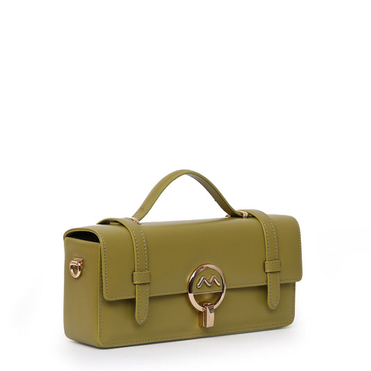 Matmazel Fomalhaut Olive Green Hand and Shoulder Bag