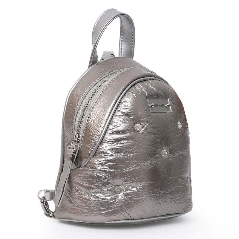 Load image into Gallery viewer, Matmazel Keid Silver Backpack
