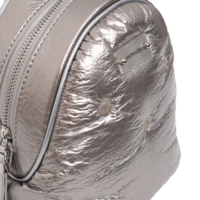 Load image into Gallery viewer, Matmazel Keid Silver Backpack
