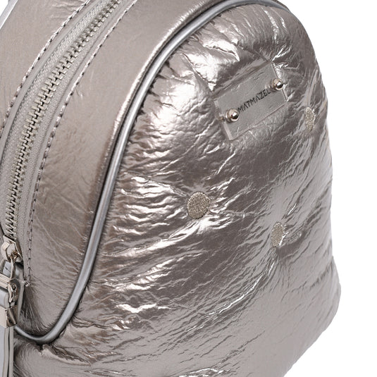 Matmazel Keid Silver Backpack