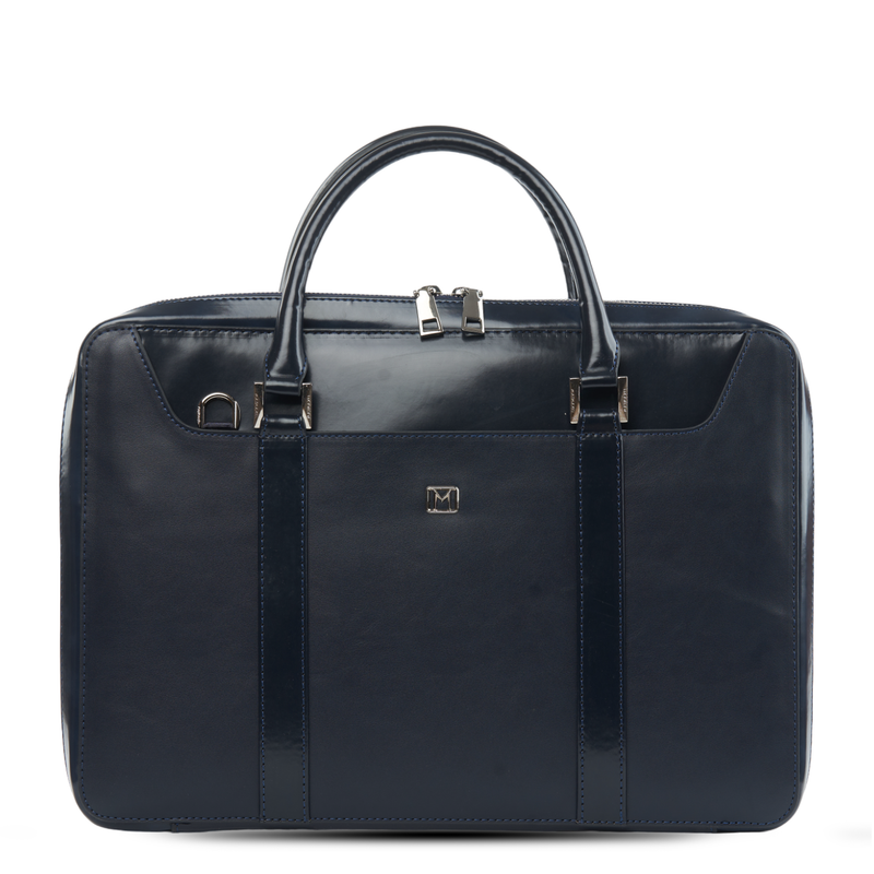 Load image into Gallery viewer, Matmazel Navy Blue Briefcase
