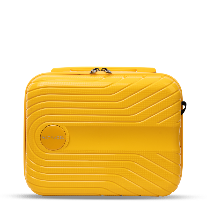 Load image into Gallery viewer, Matmazel Manica Yellow Makeup Bag
