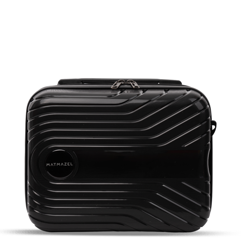 Load image into Gallery viewer, Matmazel Manica Black Makeup Bag
