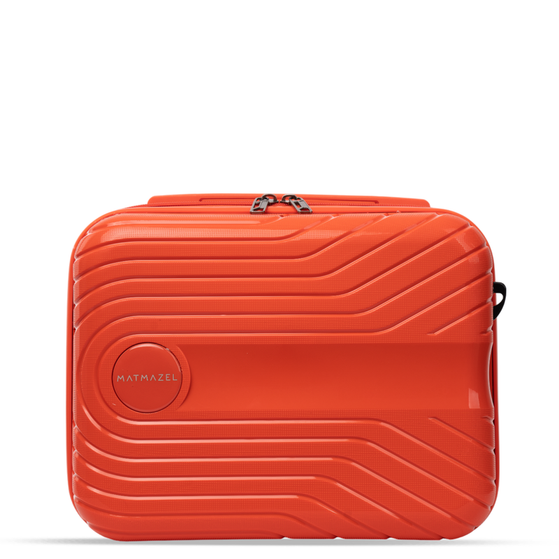 Load image into Gallery viewer, Matmazel Manica Orange Makeup Bag
