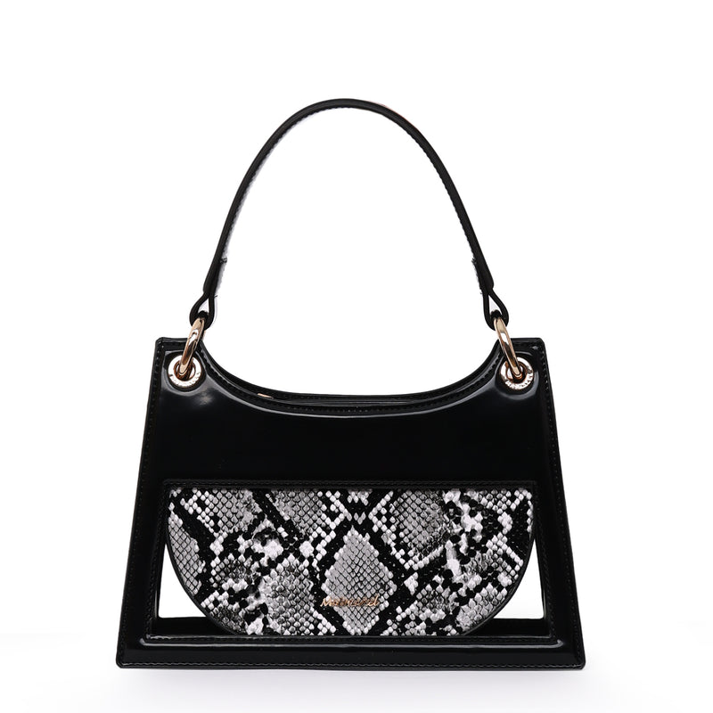 Load image into Gallery viewer, Matmazel Narda Black Hand and Shoulder Bag
