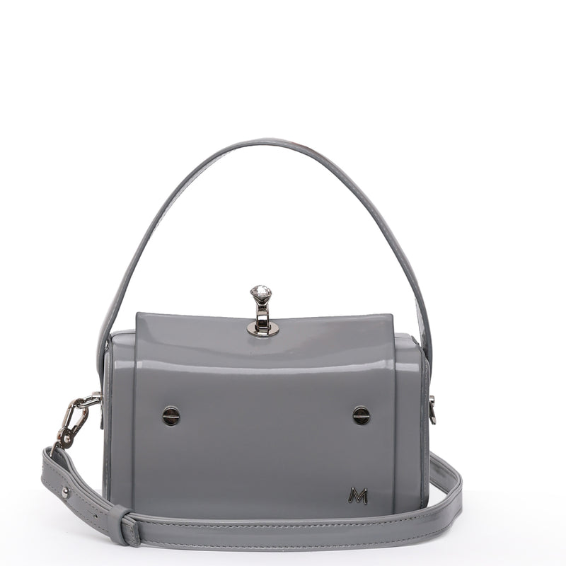 Load image into Gallery viewer, Matmazel Sadr Gray Hand and Shoulder Bag
