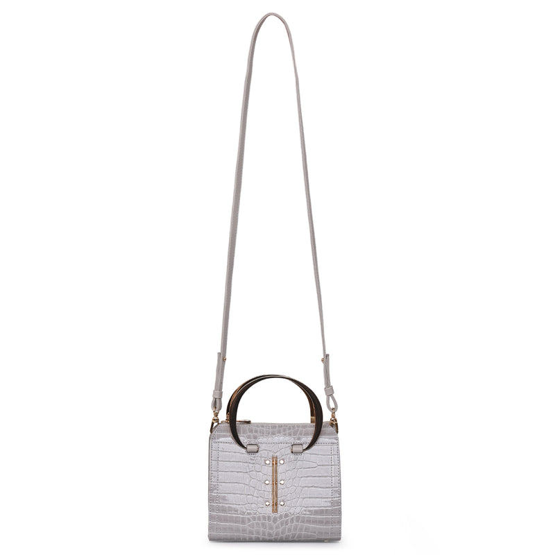 Load image into Gallery viewer, Matmazel Scheat Gray Hand and Shoulder Bag
