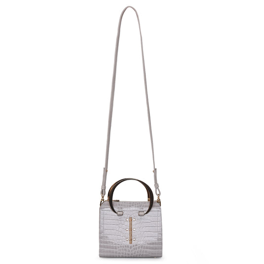 Matmazel Scheat Gray Hand and Shoulder Bag