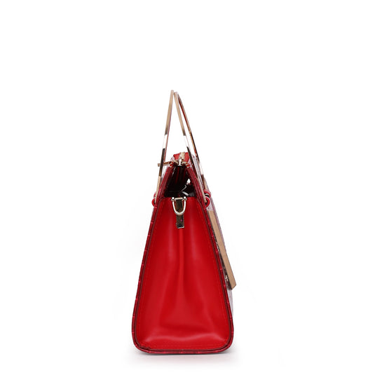 Matmazel Scheat Red Hand and Shoulder Bag