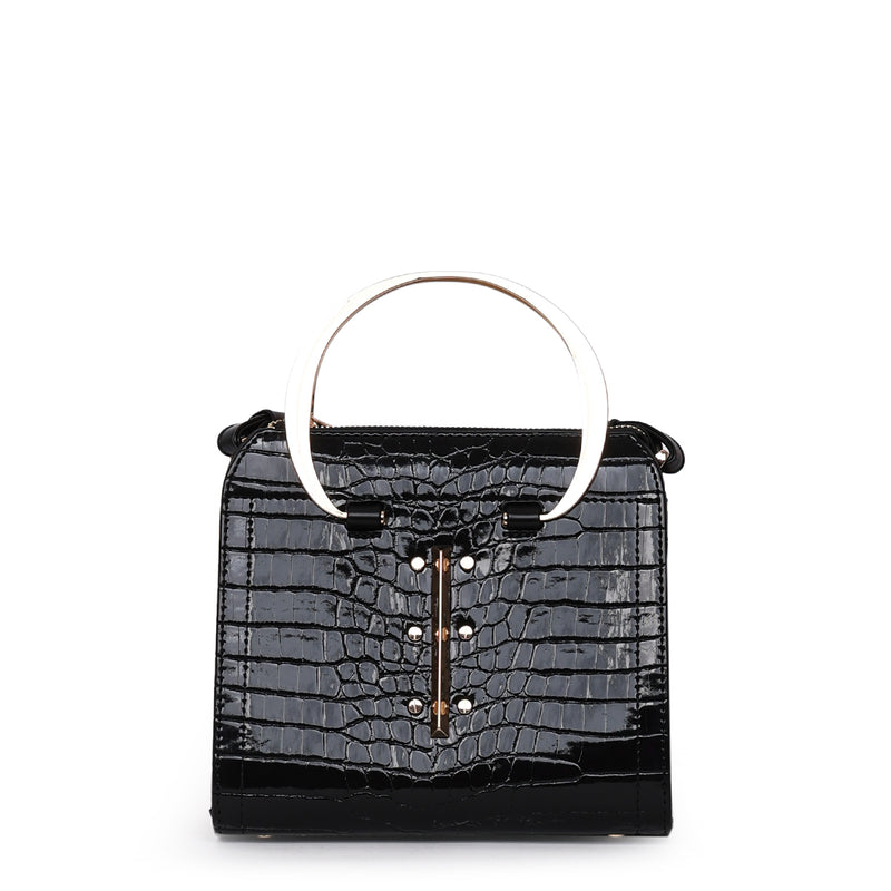 Load image into Gallery viewer, Matmazel Scheat Black Hand and Shoulder Bag
