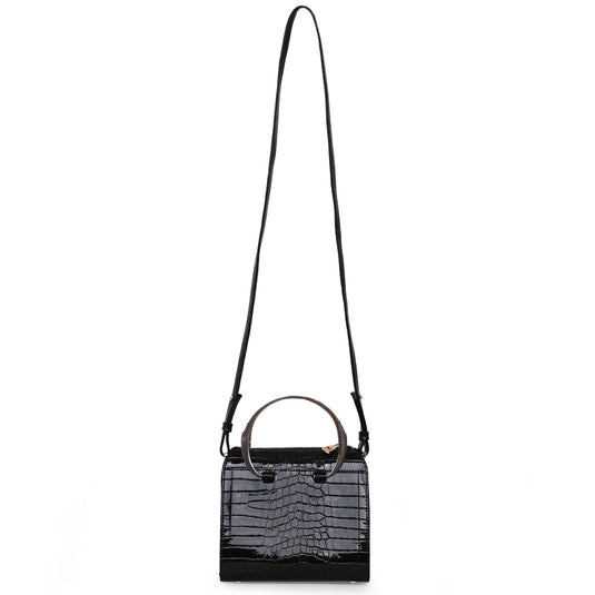 Matmazel Scheat Black Hand and Shoulder Bag